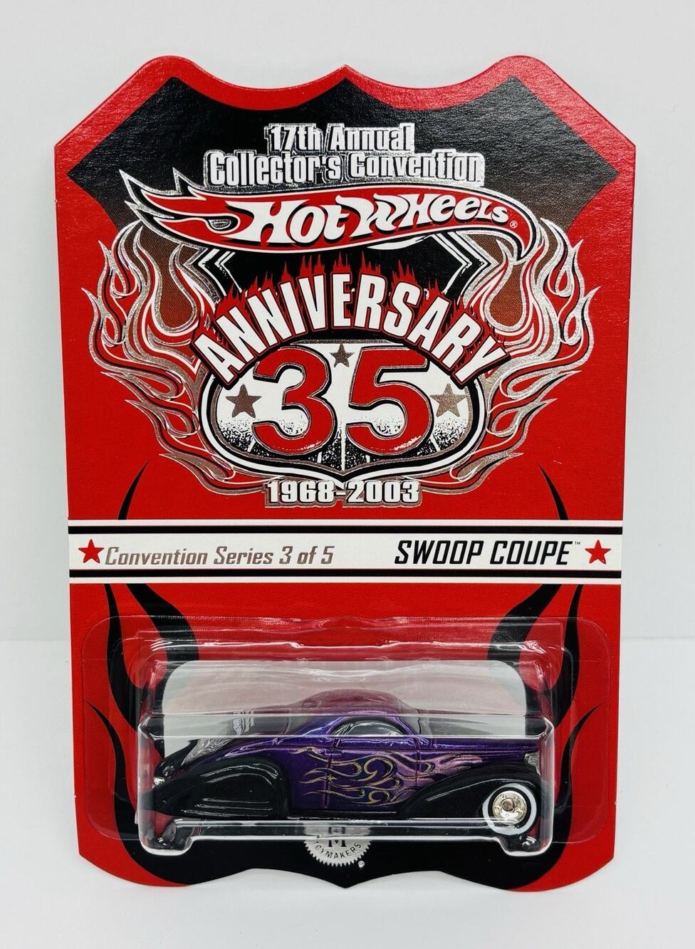 Hot Wheels Swoop Coupe Purple 17th Annual Convention 35th Anniversary 4078/5000